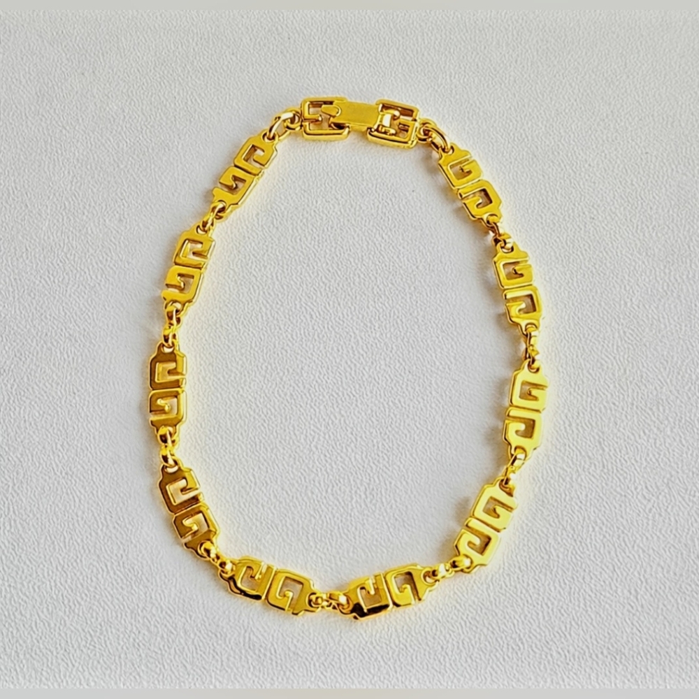 Givenchy Gold-plated Square G-link Bracelet - Picture 1 of 4